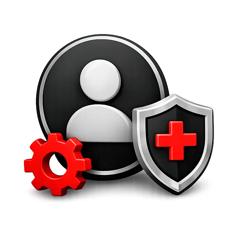 Icono de perfil de emergencia Auxilio SOS